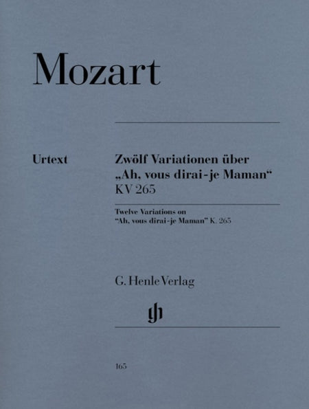 MOZART - 12 VARIATIONS ON AH VOUS DIRAI JE MAMAN K 265