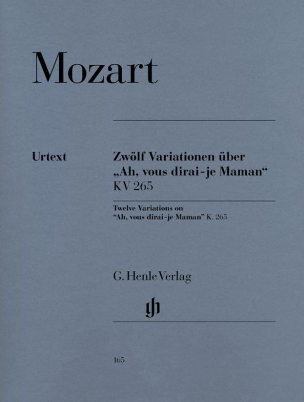 MOZART - 12 VARIATIONS ON AH VOUS DIRAI JE MAMAN K 265