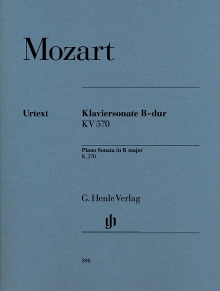 MOZART - PIANO SONATA B FLAT MAJOR K 570