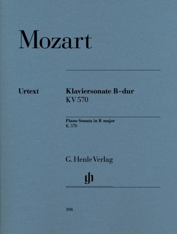 MOZART - PIANO SONATA B FLAT MAJOR K 570