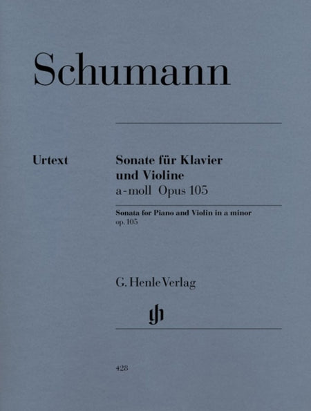 SCHUMANN - SONATA NO 1 A MINOR OP 105 VIOLIN/PIANO