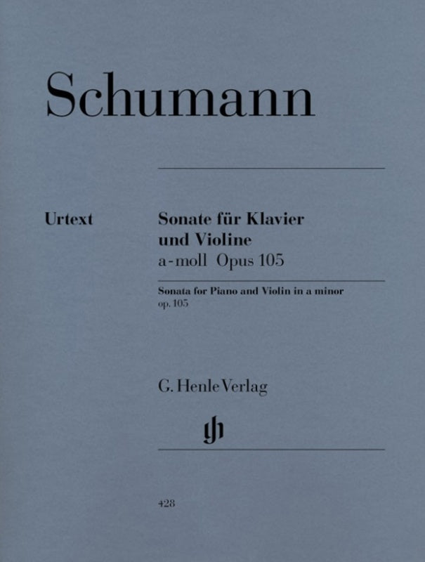 SCHUMANN - SONATA NO 1 A MINOR OP 105 VIOLIN/PIANO