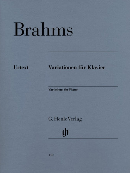BRAHMS - VARIATIONS FOR PIANO COMPLETE