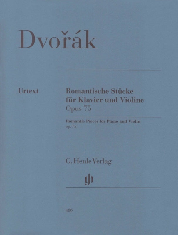 DVORAK - ROMANTIC PIECES OP 75 VIOLIN/PIANO