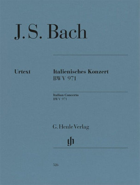 BACH - ITALIAN CONCERTO BWV 971 FOR PIANO URTEXT
