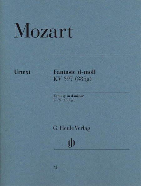 MOZART - FANTASIA D MINOR K 397 PIANO