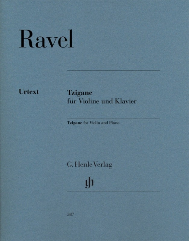 RAVEL - TZIGANE FOR VIOLIN/PIANO URTEXT