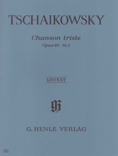 TCHAIKOVSKY - CHANSON TRISTE OP 40 NO 2 URTEXT