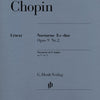 CHOPIN - NOCTURNE OP 9 NO 2 E FLAT URTEXT