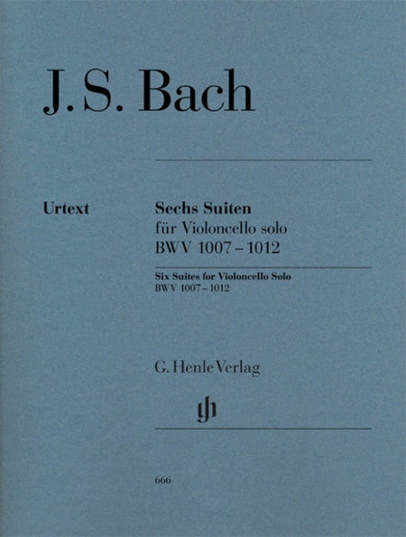 BACH - 6 SUITES BWV 1007-1012 CELLO SOLO URTEXT