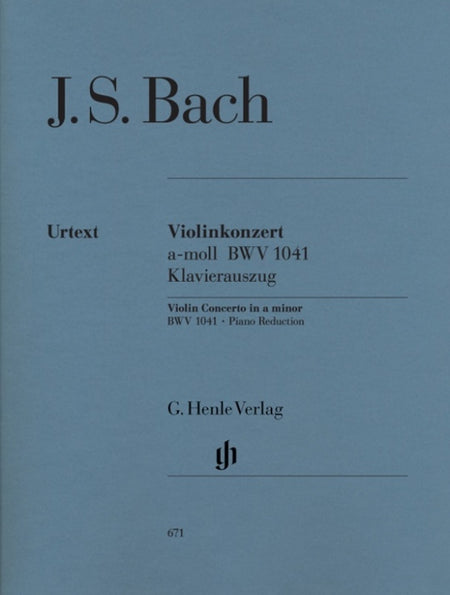 BACH - CONCERTO BWV 1041 A MIN VIOLIN/PIANO