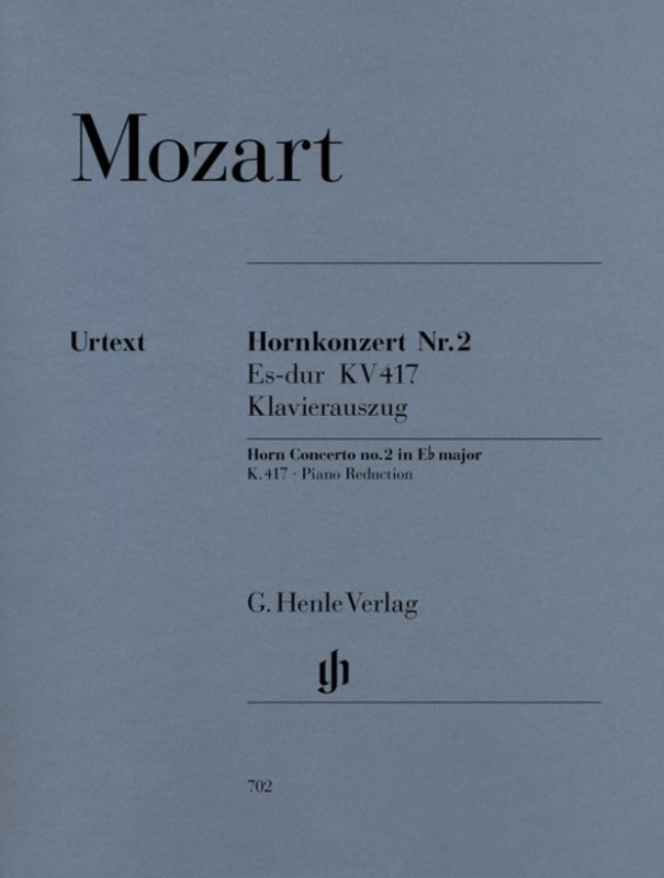 MOZART - CONCERTO NO 2 E FLAT K 417 FRENCH HORN/PIANO