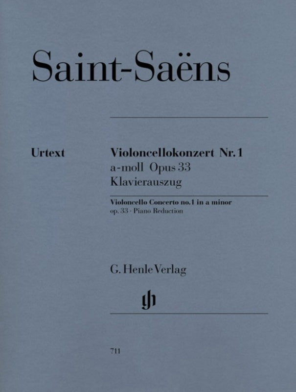 SAINT-SAENS - CONCERTO NO 1 OP 33 A MIN CELLO/PIANO