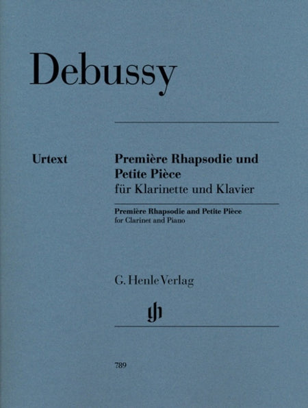 DEBUSSY - PREMIERE RHAPSODIE & PETITE PIECE CLARINET/PIANO