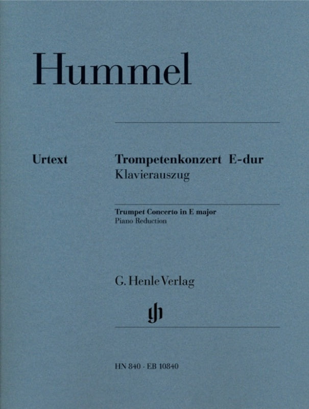 HUMMEL - CONCERTO E ORIGINAL KEY AND E FLAT TPT/PNO