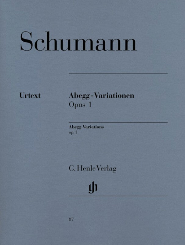 SCHUBERT - ABEGG VARIATIONS OP 1 URTEXT