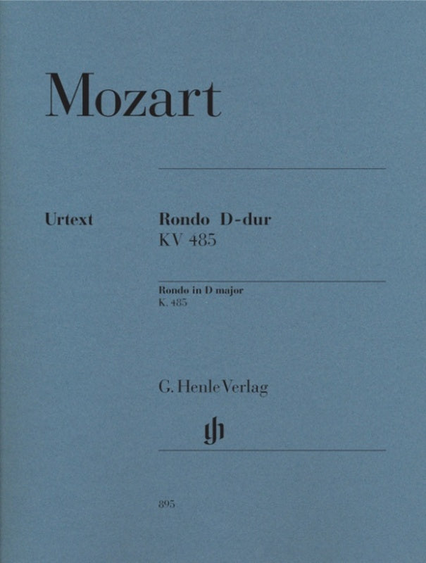 MOZART - RONDO D MAJOR K 485 URTEXT