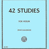KREUTZER - 42 STUDIES VIOLIN ED GALAMIAN