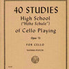 POPPER - HIGH SCHOOL OF CELLO PLAYING OP 73 40 ETUDES