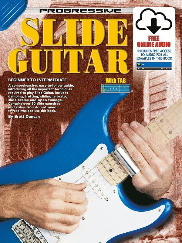 PROGRESSIVE SLIDE GUITAR TECHNIQUE BK/OLA – Parsons Music