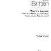 BRITTEN - THERE IS NO ROSE SSS/HARP