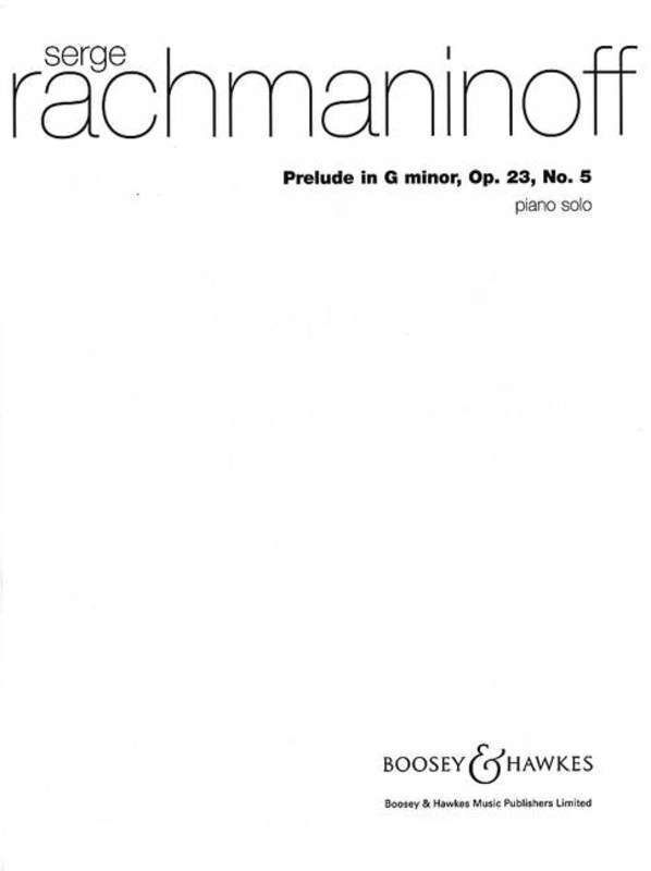 PRELUDE IN G MINOR OP 23 NO 5 PIANO