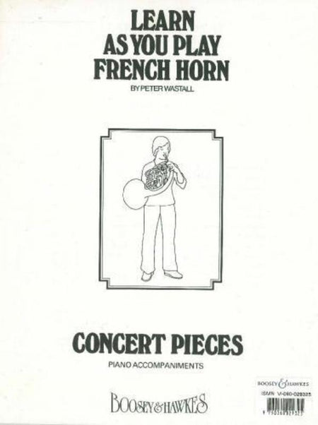 LEARN AS YOU PLAY HORN CONCERT PIECES PIANO ACCOMP