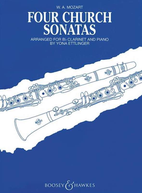 MOZART - 4 FOUR CHURCH SONATAS CLARINET/PIANO