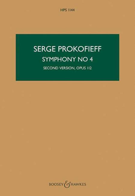 PROKOFIEFF - SYMPHONY NO 4 2ND VERSION OP 112 STUDY SCORE