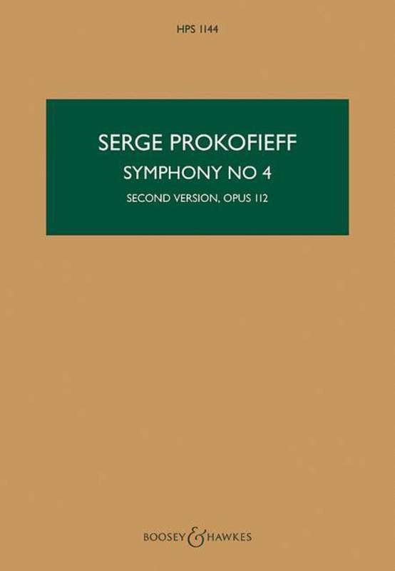 PROKOFIEFF - SYMPHONY NO 4 2ND VERSION OP 112 STUDY SCORE