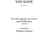 VOCALISE CHORAL SCORE SOP OR TEN AND MIXED CHOIR