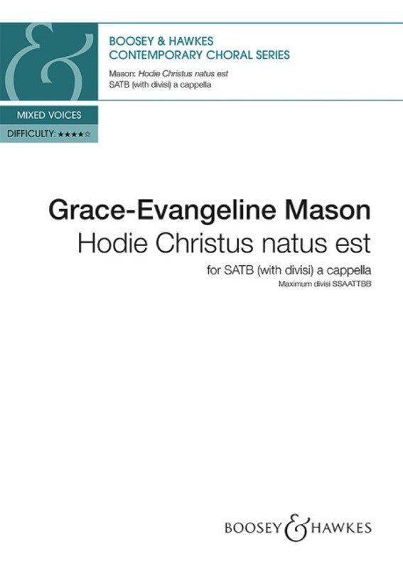 HODIE CHRISTUS NATUS EST SATB DIVISI A CAPPELLA