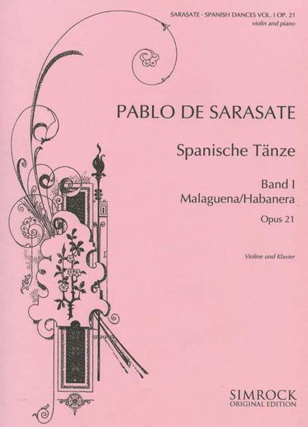 SARASATE - SPANISH DANCES BK 1 OP 21 VIOLIN/PIANO