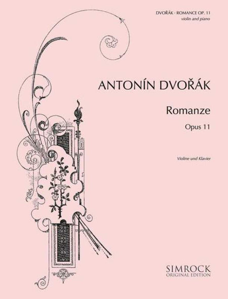 DVORAK - ROMANCE OP 11 FOR VIOLIN/PIANO