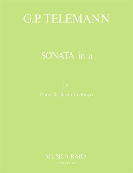 TELEMANN - SONATA A MINOR OBOE/PIANO