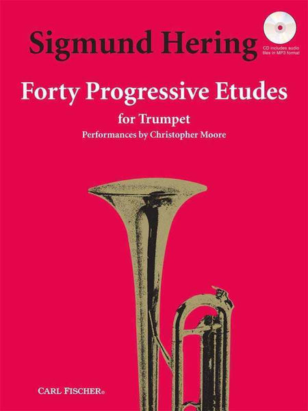 HERING - 40 PROGRESSIVE ETUDES TRUMPET BK/OLA