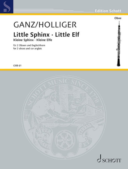 HOLLIGER - LITTLE SPHINX AND LITTLE ELF 2 OBOES/COR ANGLAIS