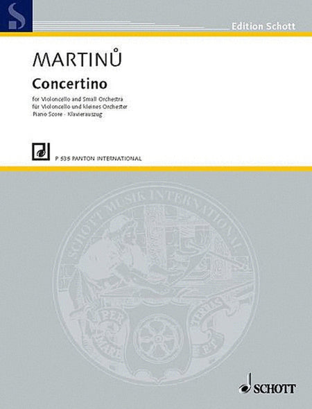 MARTINU - CONCERTINO FOR CELLO/PIANO