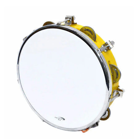 Percussion Plus 8" Wooden Tambourine with 6-Single Rows