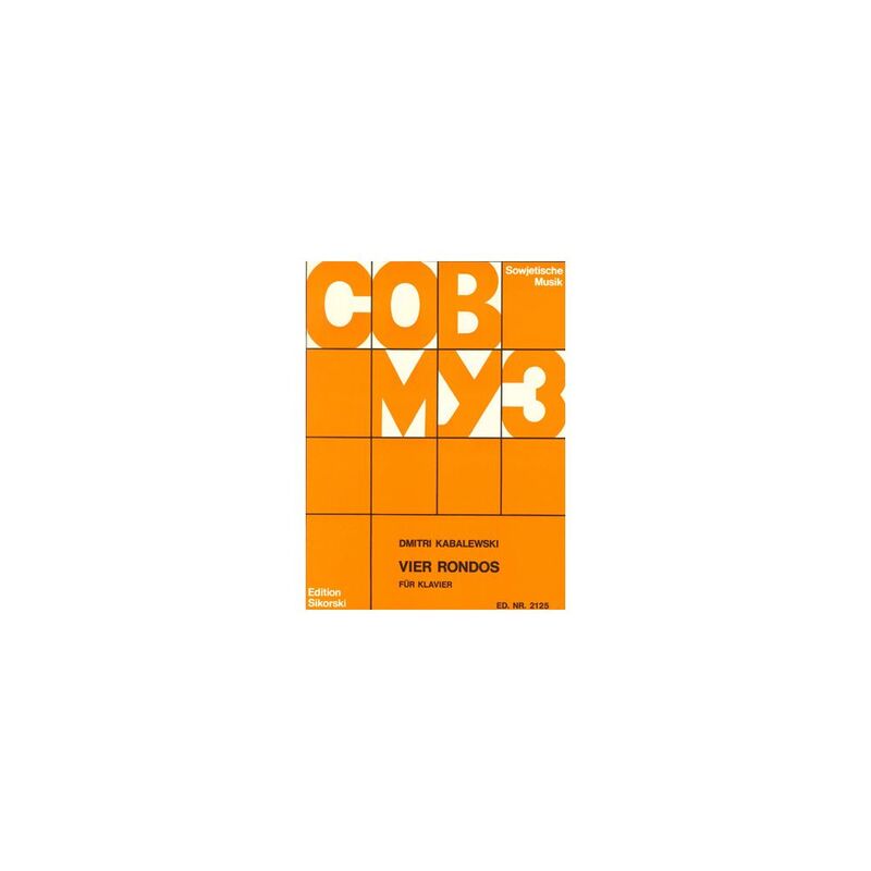 KABALEVSKY - 4 RONDOS OP 60 FOR PIANO
