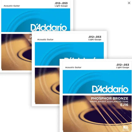 D'Addario EJ16 Acoustic Strings 12-53