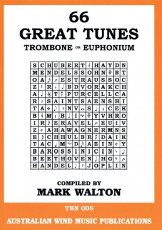 66 GREAT TUNES TROMBONE/EUPHONIUM BK/CD