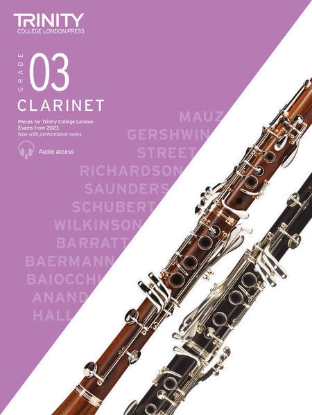 TRINITY CLARINET EXAM PIECES FROM 2023 GRADE 3