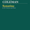 COLEMAN - SONATINE FOR B FLAT CLARINET/PIANO
