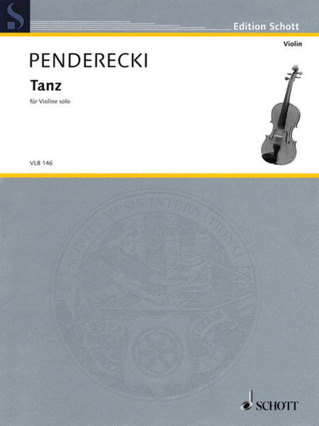 PENDERECKI - DANCE FOR VIOLIN SOLO