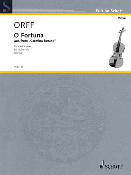 O FORTUNA FROM CARMINA BURANA VIOLIN SOLO