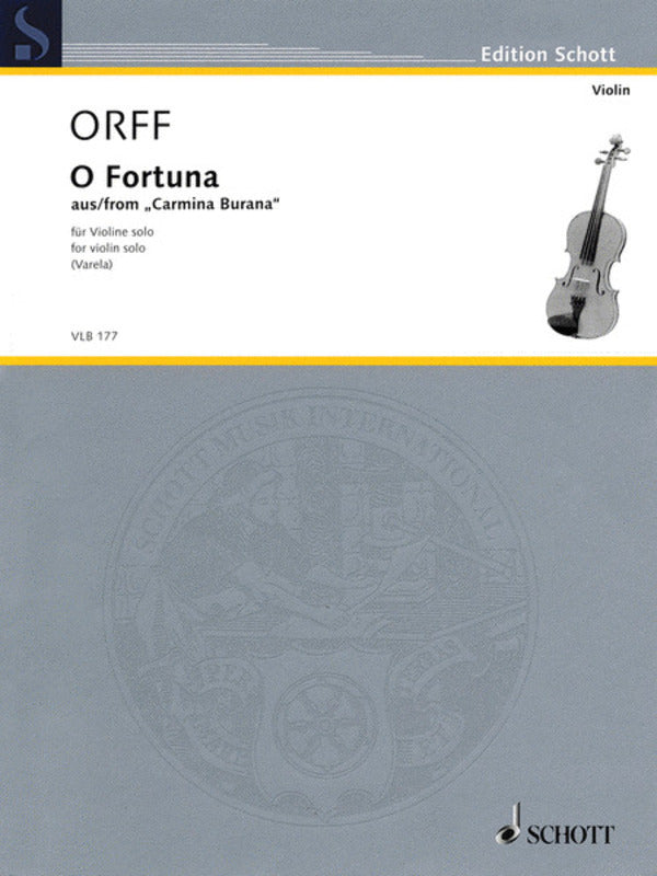 O FORTUNA FROM CARMINA BURANA VIOLIN SOLO