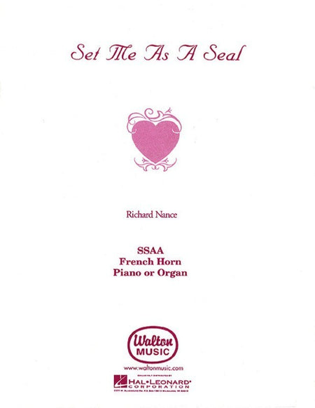 SET ME AS A SEAL SSAA HORN/PIANO