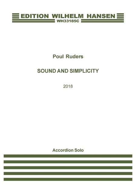 RUDERS - SOUND AND SIMPLICITY FOR ACCORDION SOLO