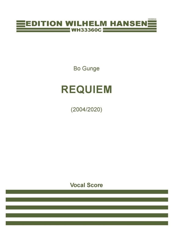 GUNGE - REQUIEM VERSION VOCAL SCORE